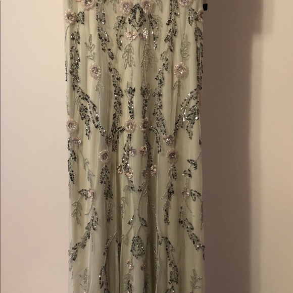 Adrianna Papell Beaded floral blouson gown BNWT - Picture 4 of 10